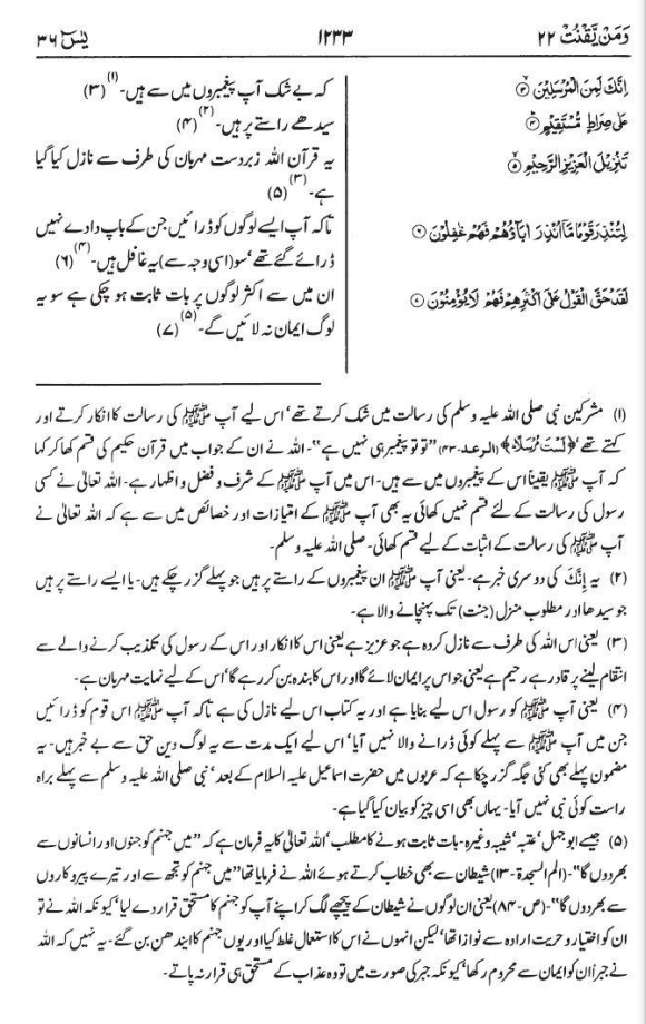 surah yaseen sharif in urdu Page no 2