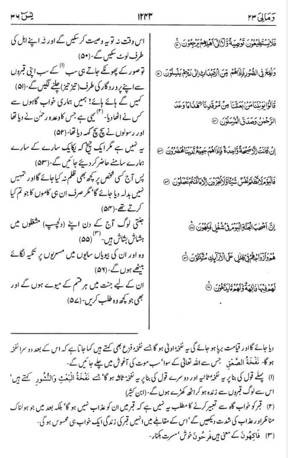 surah yaseen shareef in urdu Page no 12