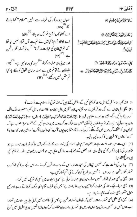 surah yaseen shareef in urdu Page no 13