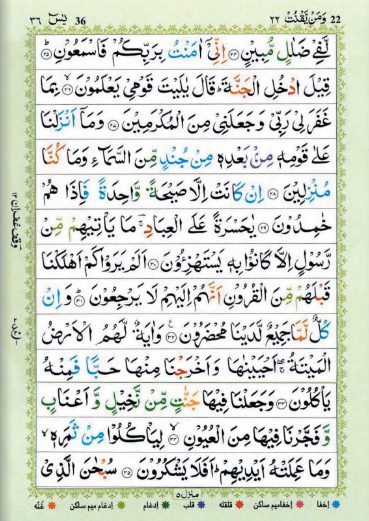 Surah Yaseen Colour Coded PDF page no 3